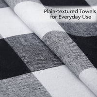 Cotton Buffalo Black Checks Kitchen Towel (Pack of 4)