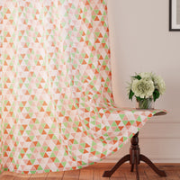Polyester Triangles Tomato Curtain (Pack of 2)