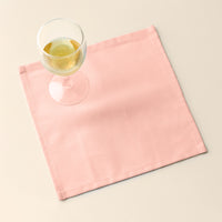 Cotton Powder Pink Table Napkins (Pack of 12)