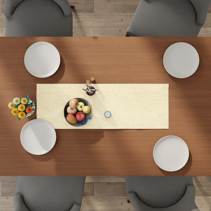 Chenille Natural Table Runner