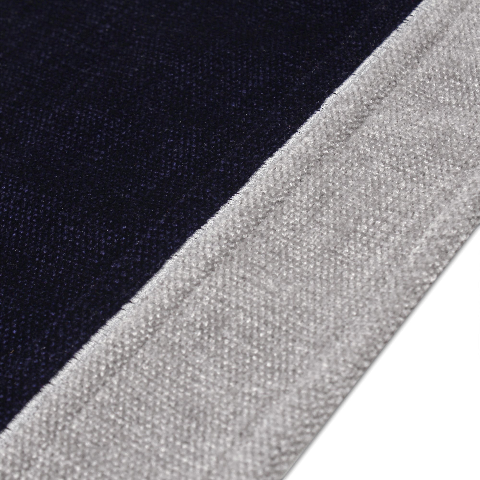 Cotton Grey & Blue Table Runner (Pack of 1)