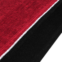 Cotton Black & Scarlet Red Table Runner (Pack of 1)