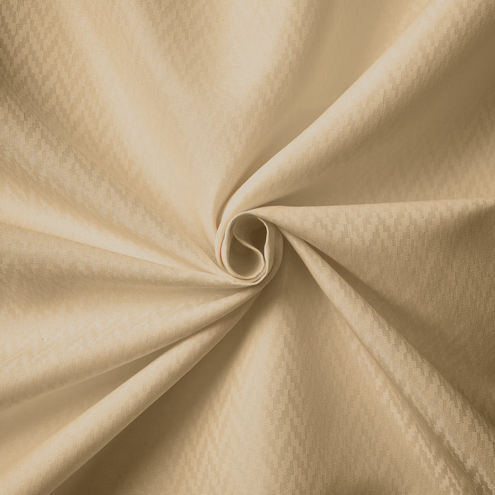 Polyester ZZ Beige Shower Curtain (Pack of 1)
