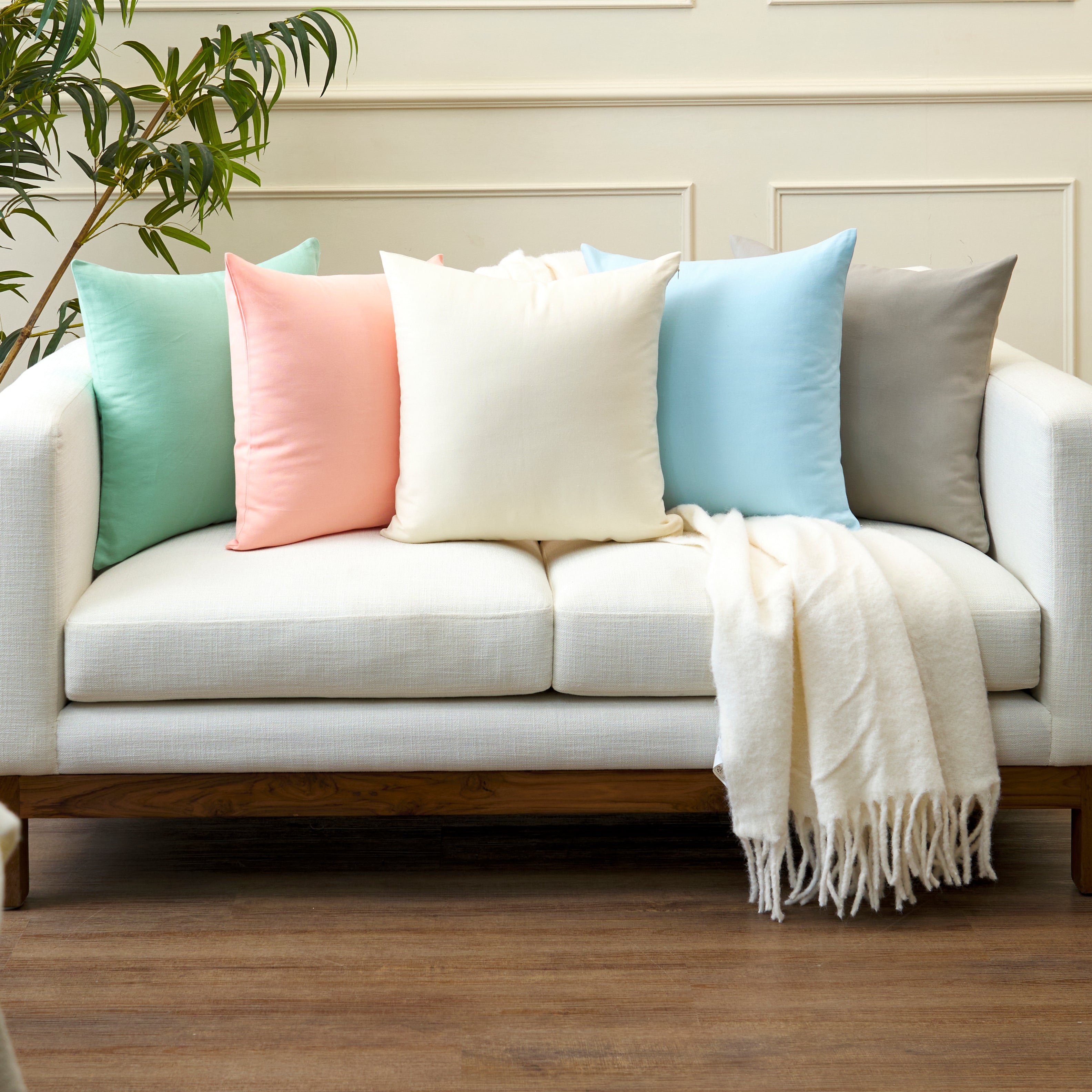 Cotton Natural Cushion Cover (Pack of 10)