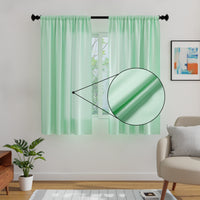 Micro Mint Curtain (Pack of 2)