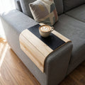 Pinewood Cream with Brown Antiskid Top Wooden Tray