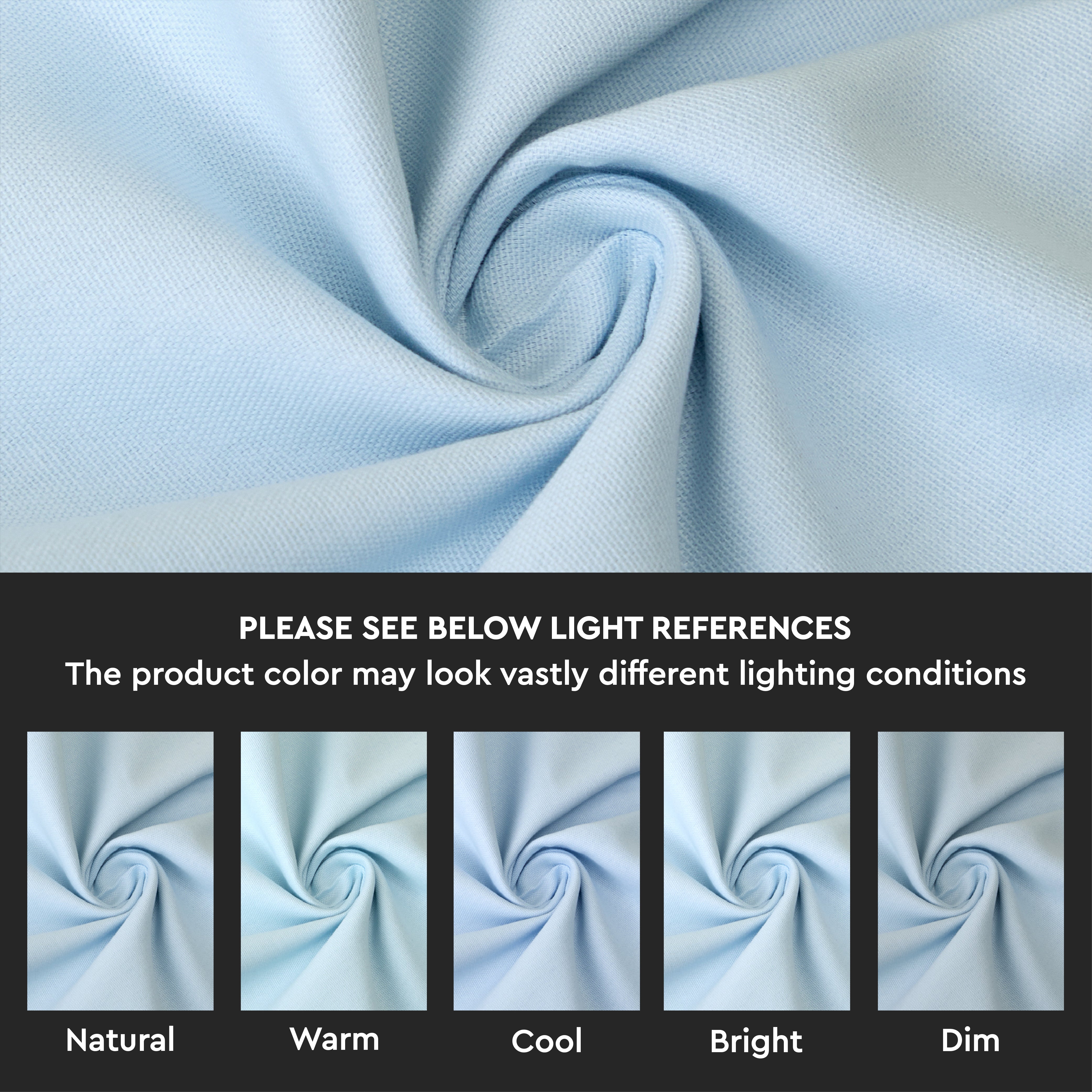 Cotton Ice Blue Table Cloth (Pack of 1)