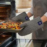 Cotton Grey Oven Glove & Pot Holder