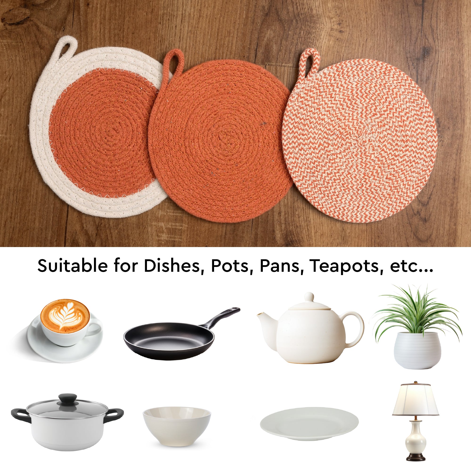 Cotton Coral Multi Combo Trivet