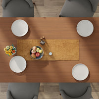 Chenille Mustard Table Runner