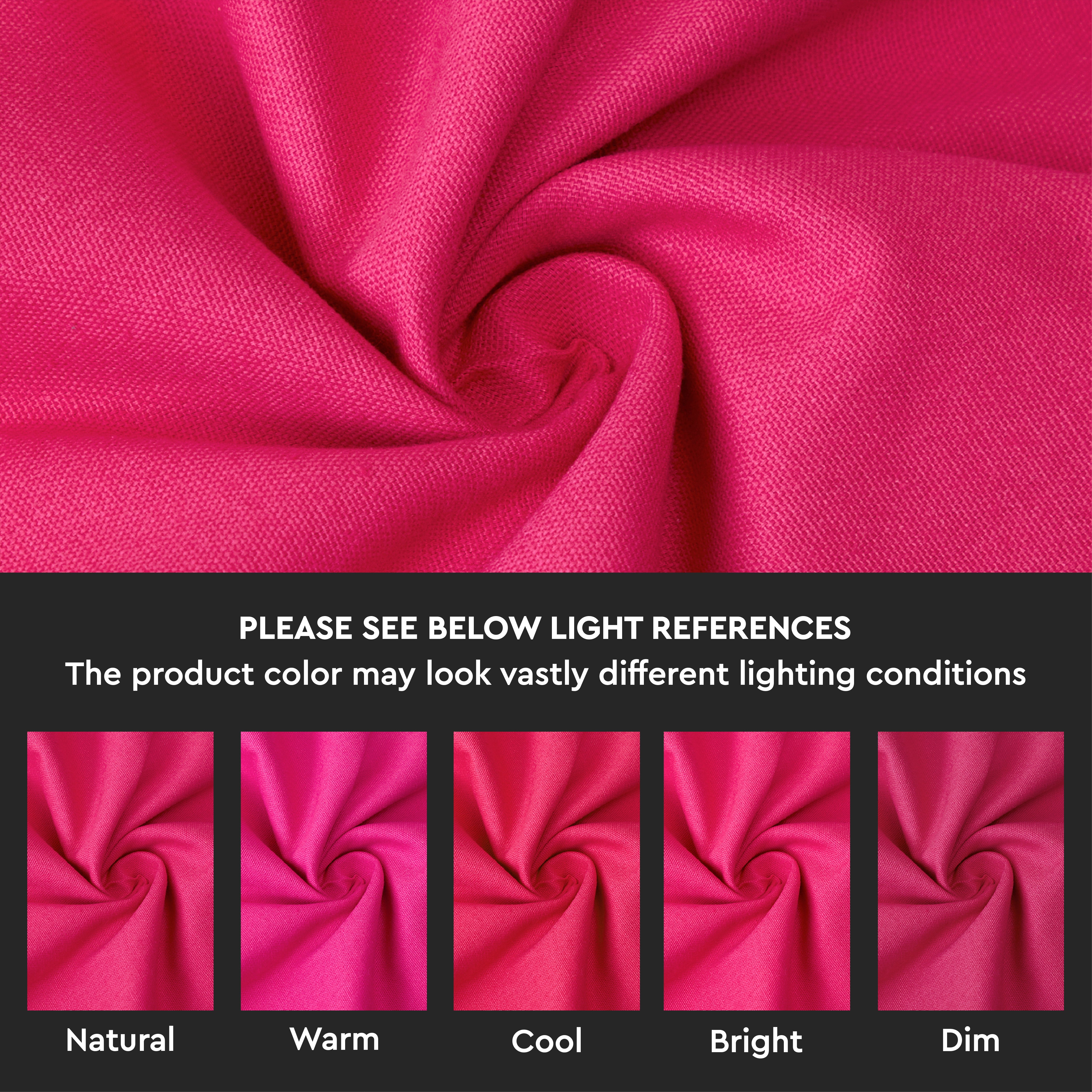 Cotton Hot Pink Table Cloth (Pack of 1)