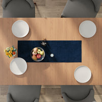 Chenille Royal Blue Table Runner