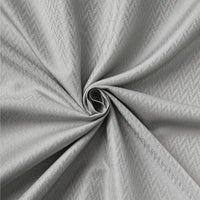 Polyester ZZ Light Grey Shower Curtain (Pack of 1)