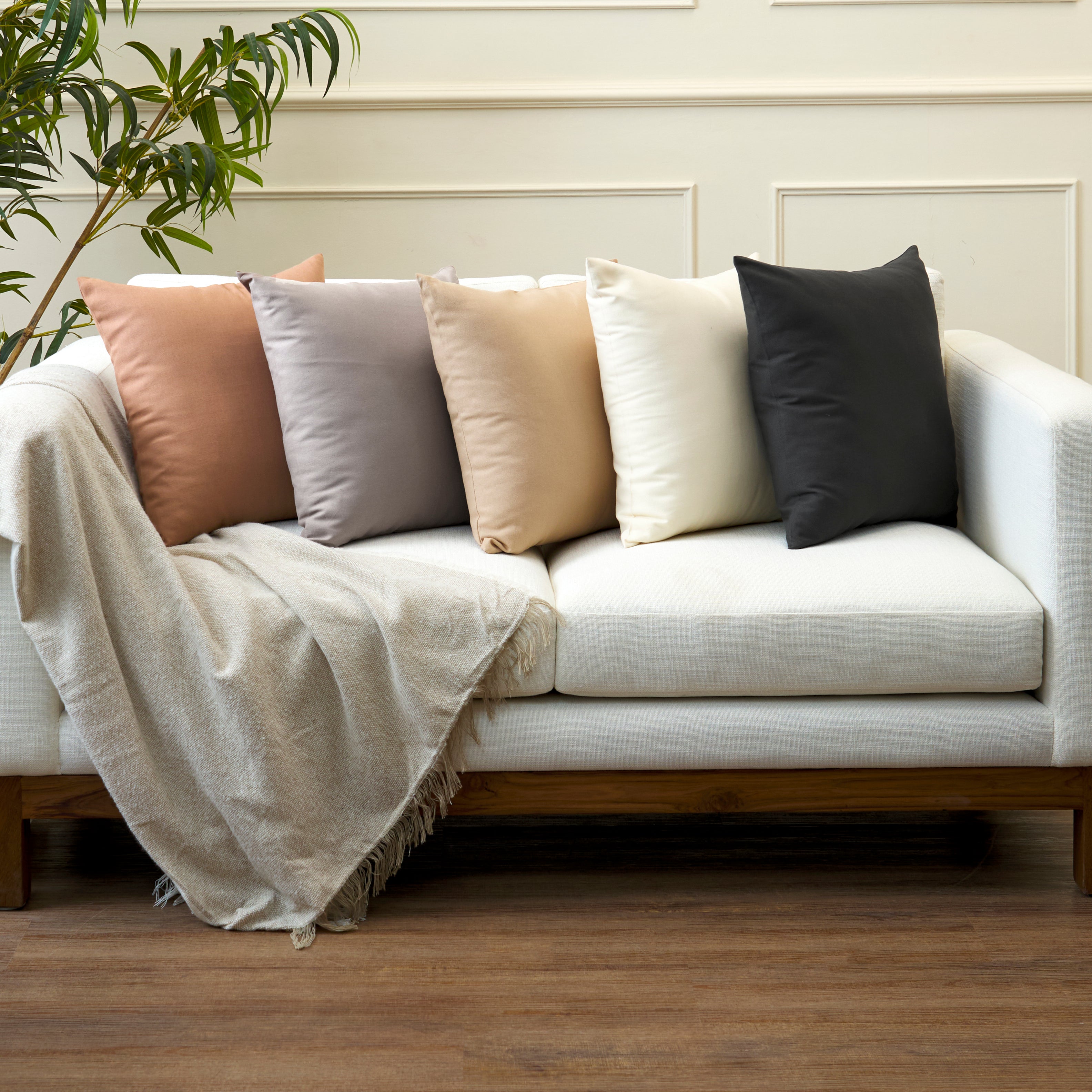 Cotton Canvas Cushion Cover