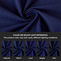 Canvas Navy Blue Table Cloth (Pack of 1)