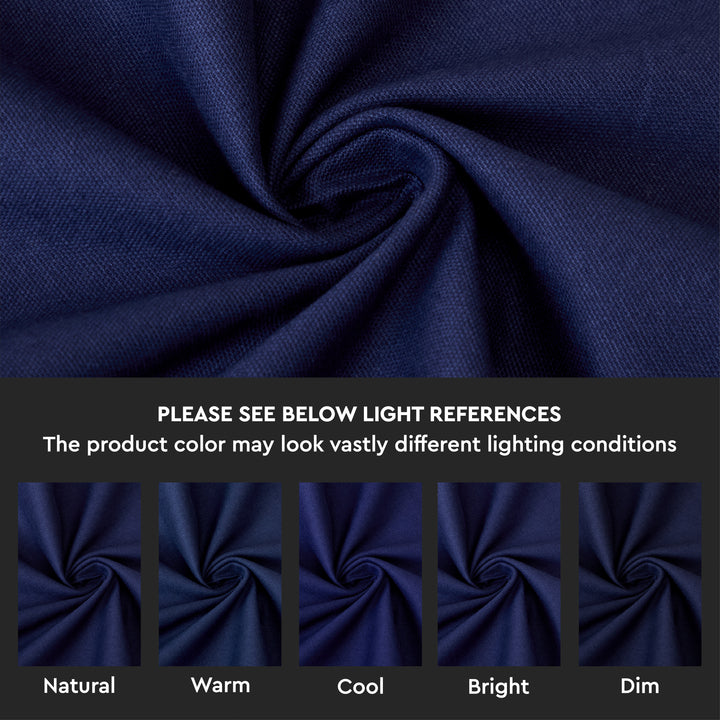 Canvas Navy Blue Table Cloth (Pack of 1)