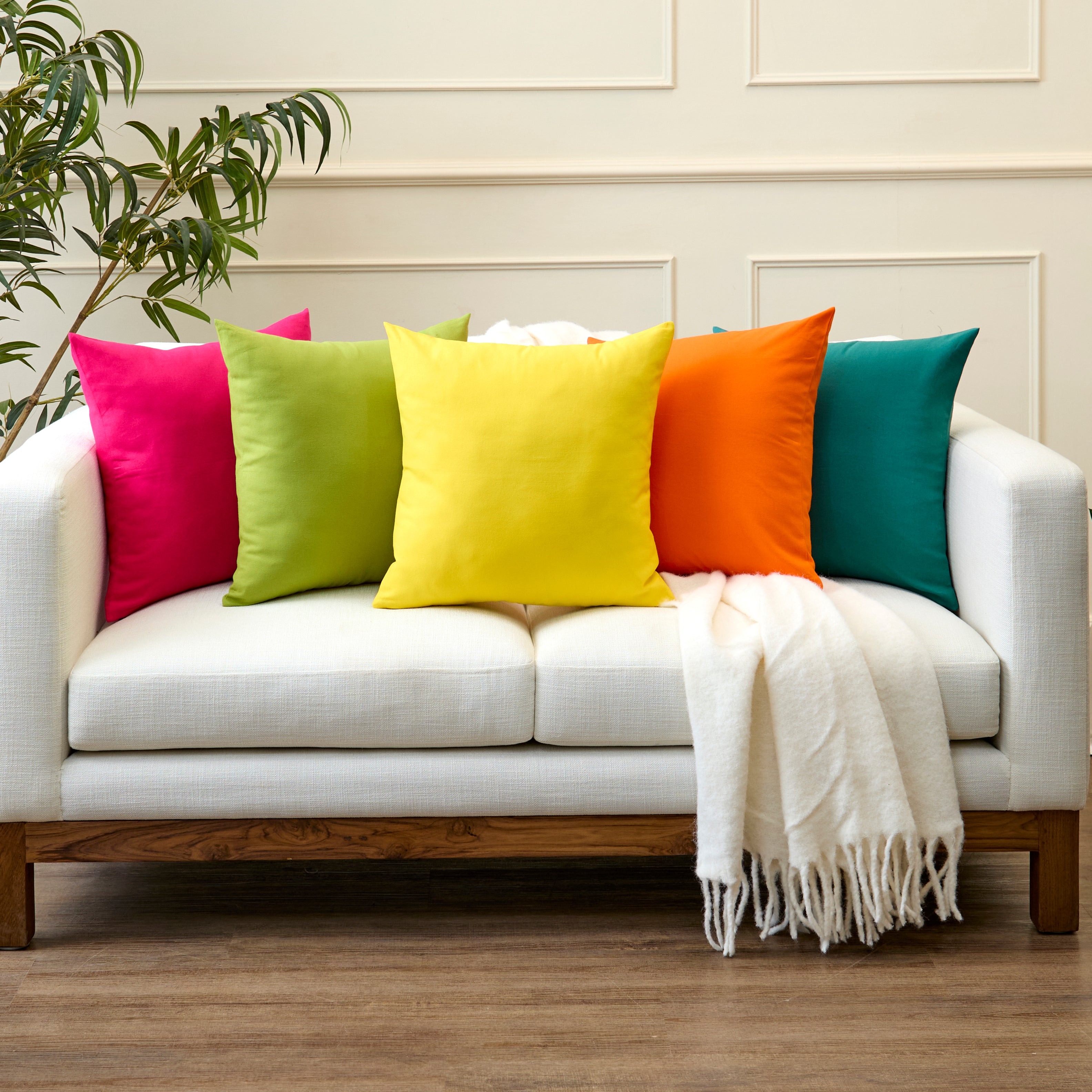 Cotton Canvas Cushion Cover