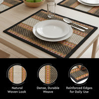 Madur Kathi Black Placemat (Pack of 4)