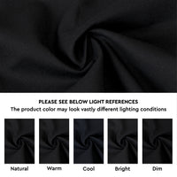 Cotton Jet Black Table Cloth (Pack of 1)
