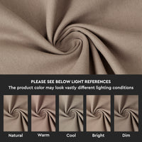 Cotton Taupe Table Cloth (Pack of 1)