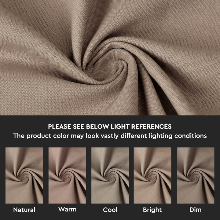 Cotton Taupe Table Cloth (Pack of 1)
