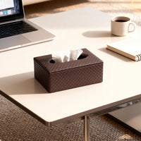 PU Leather Copper Tissue Box (Pack of 1)