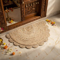 Jute Half Round Natural Door Mat (Pack of 1)