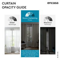 Blackout Polyester L1 Orange Curtain (Pack of 2)