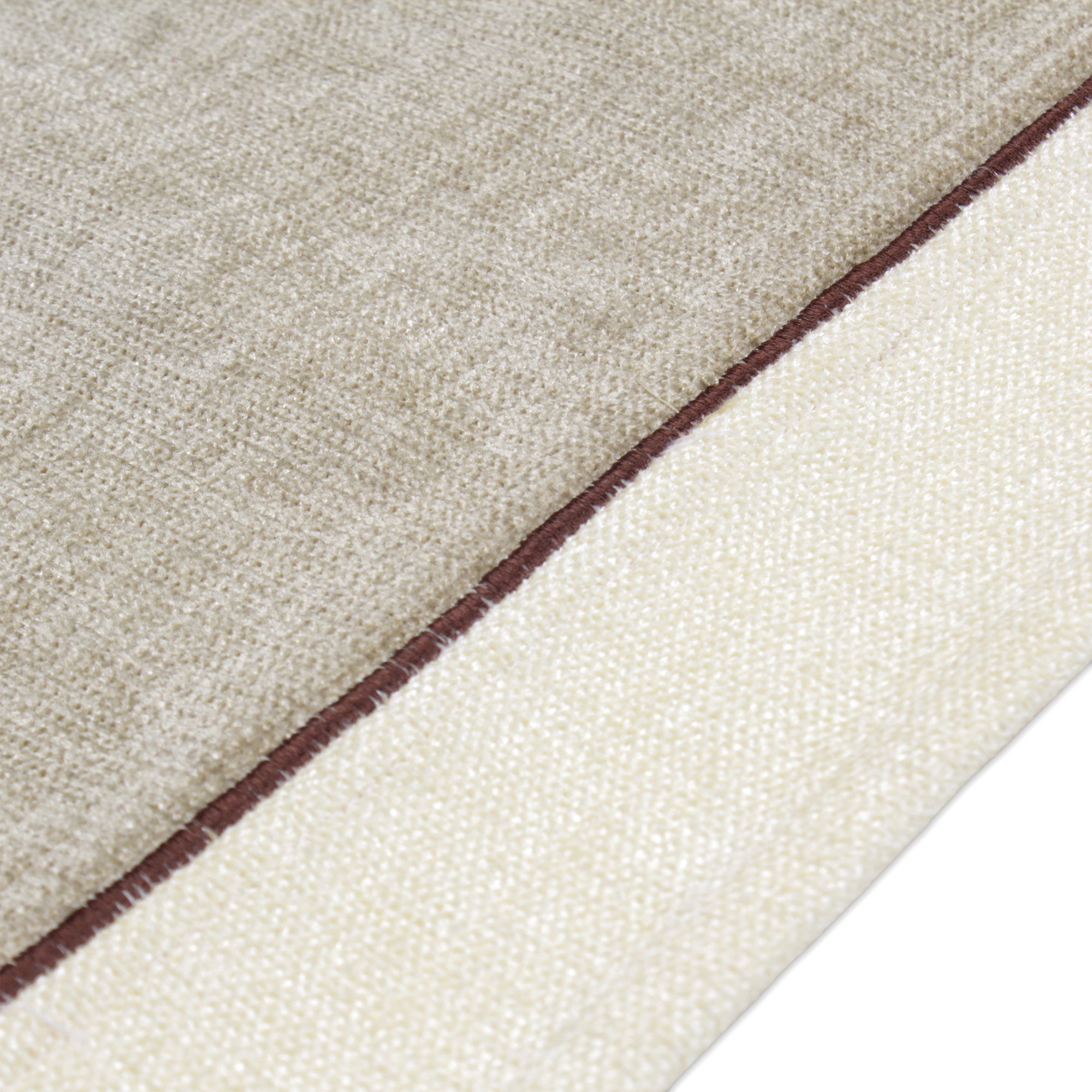 Cotton Off White & Beige Table Runner (Pack of 1)