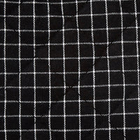 Cotton Butcher Checks Black Oven Gloves (Pack of 2)