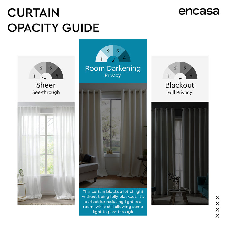 Blackout Polyester L1 Orange Curtain (Pack of 2)