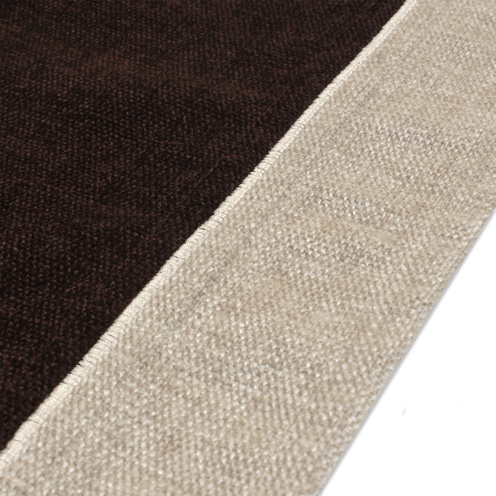 Cotton Beige & Brown Table Runner (Pack of 1)