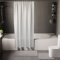Polyester Grey Shower Curtain + Bathmat (Pack of 3)