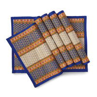 Madur Kathi Blue Placemat (Pack of 4)