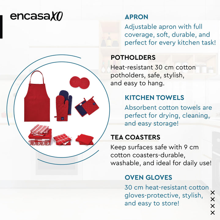 Cotton Beige Combo Kitchen Set (Pack of 21)