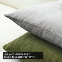 Chenille Solid Solid Light Grey Cushion Cover (Pack of 1)