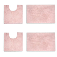 Cotton Peach Bathmat (Pack of 4)