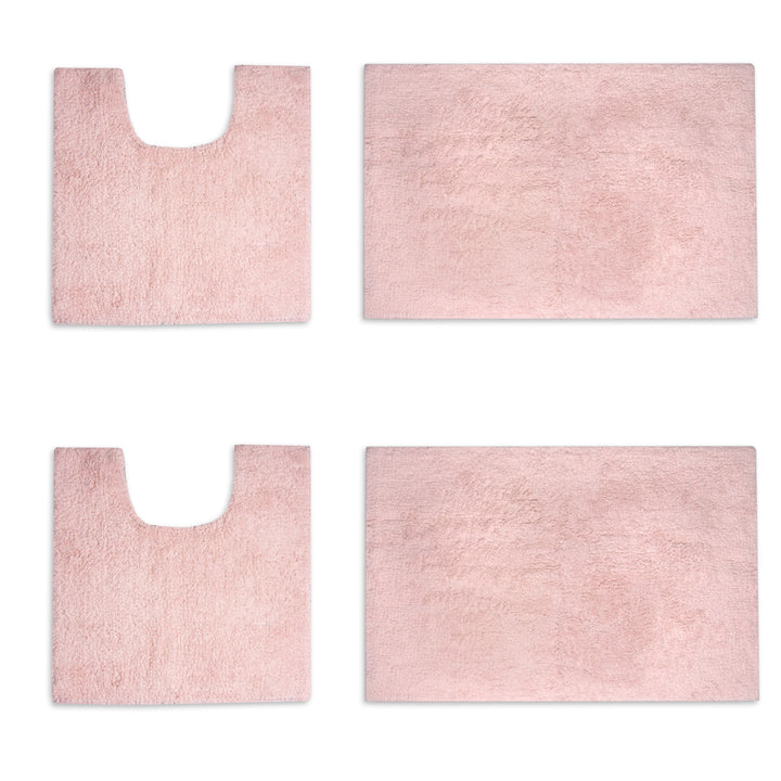 Cotton Peach Bathmat (Pack of 4)