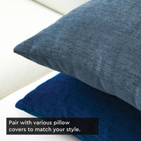 Chenille Solid Royal Blue Cushion Cover (Pack of 1)