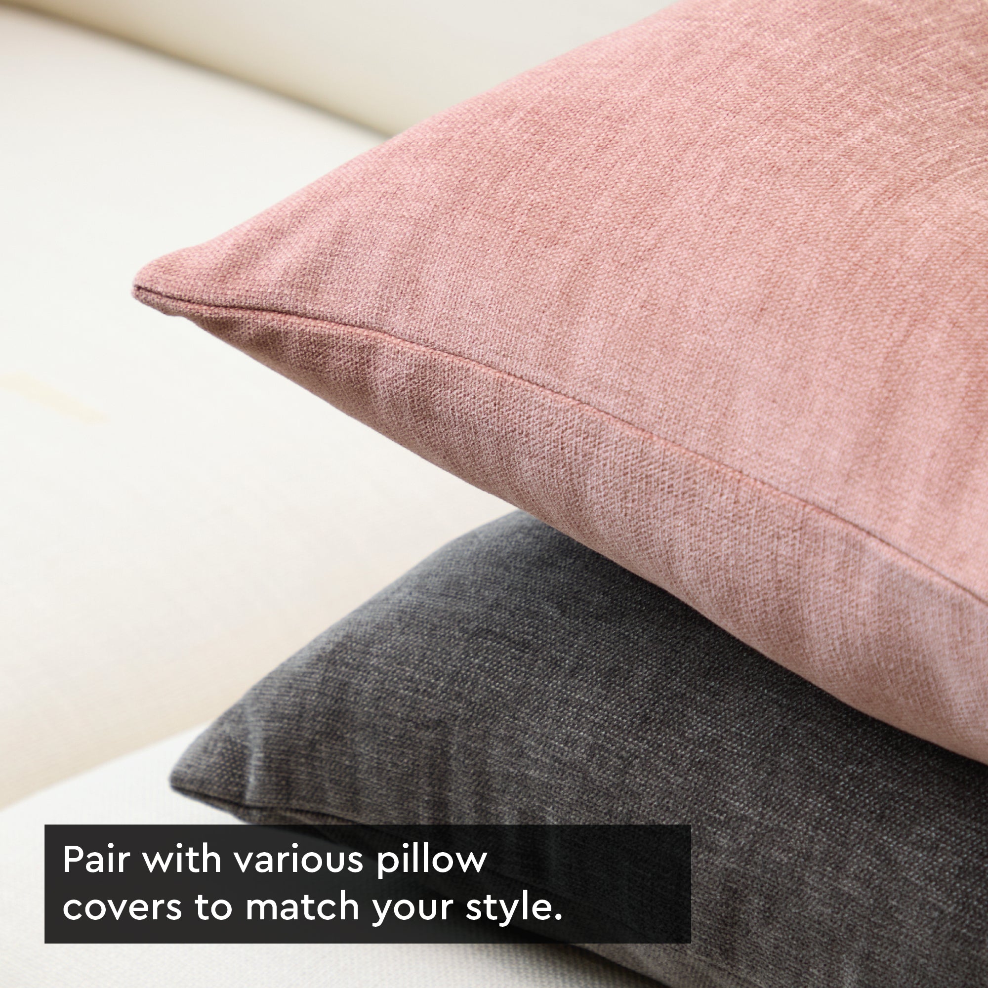 Chenille Buff Cushion Cover (Pack of 2)