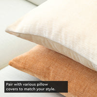 Chenille Solid Natural Cushion Cover (Pack of 1)