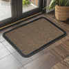 Polypropylene Main Door Entrance Mats Welcome Mat with Rubber Border | Anti Slip Rubber Backing | Ideal for Home, Outdoor, Balcony, Office | Pack of 1