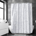 Polyester Boho Maze Grey Shower Curtain (Pack of 1)