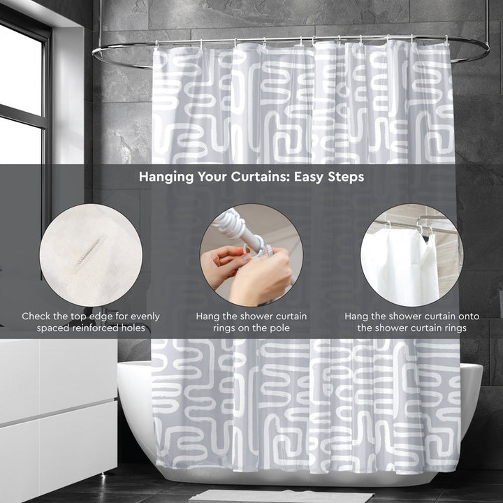 polyester shower curtain