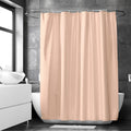 Polyester ZZ Peach Shower Curtain (Pack of 1)