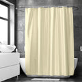 Polyester ZZ Cream Shower Curtain (Pack of 1)