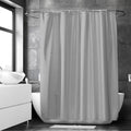 Polyester ZZ Light Grey Shower Curtain (Pack of 1)