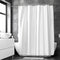 Polyester White Shower Curtain (Pack of 1)
