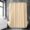 Polyester Beige Shower Curtain (Pack of 1)