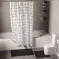 Polyester Blackbirds Combo Shower Curtain + Bathmat (Pack of 3)